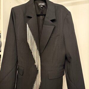 Steve Madden Nellie Blazer in Black Onyx